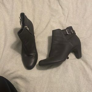 Black ankle booties
